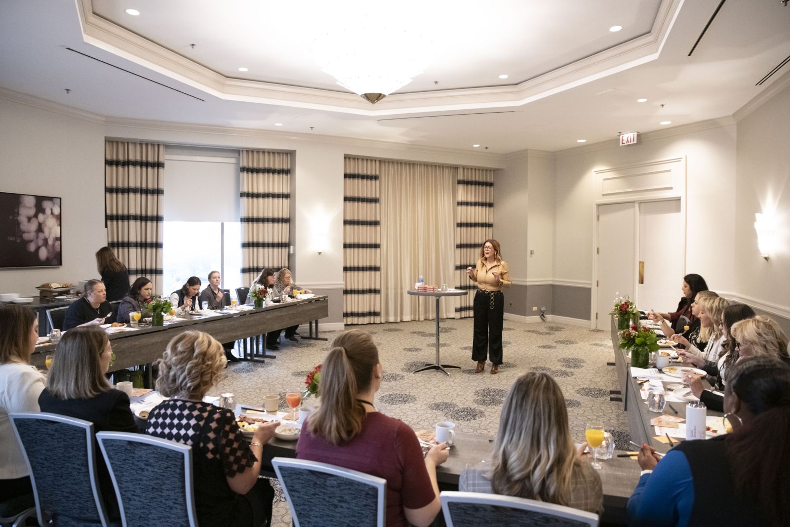 Shelley Paxton speaking to Women of PMI