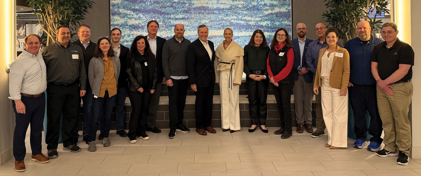 Group photo at Delta Faucet headquarters