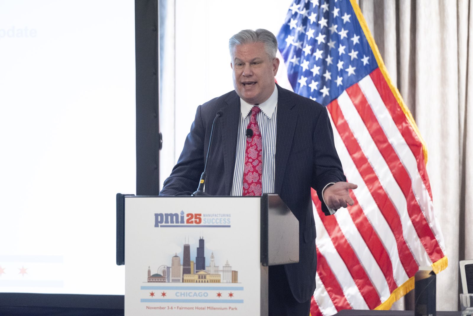Larry Rosenberg speaking at podium